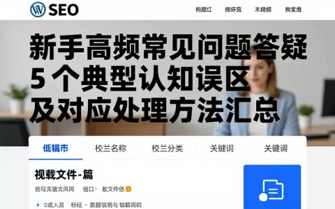 新手高频常见问题答疑：5个典型认知误区及对应处理方法汇总