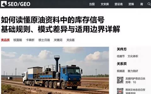 如何读懂原油资料中的库存信号基础规则、模式差异与适用边界详解