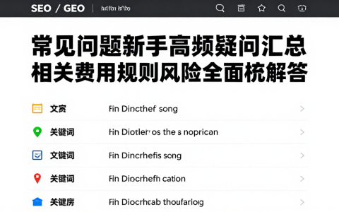 常见问题新手高频疑问汇总相关费用规则风险全面梳理解答