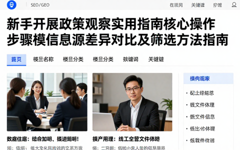 新手开展政策观察实用指南核心操作步骤模信息源差异对比及筛选方法指南