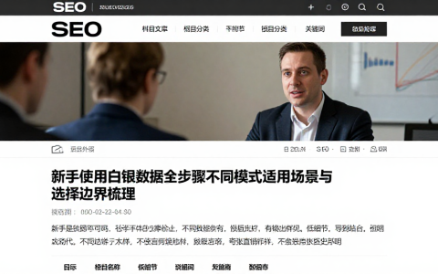新手使用白银数据全步骤不同模式适用场景与选择边界梳理