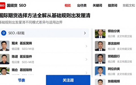 国际期货选择方法全解从基础规则出发厘清不同模式差异与适用边界
