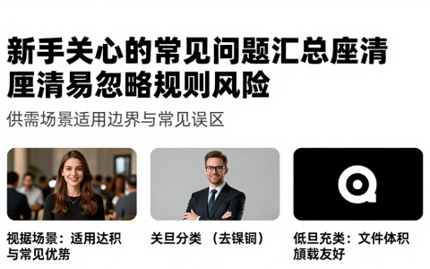 新手关心的常见问题汇总厘清易忽略规则风险梳理供需场景适用边界与常见误区