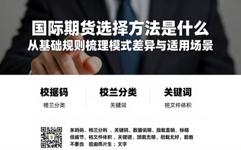国际期货选择方法是什么从基础规则梳理模式差异与适用场景