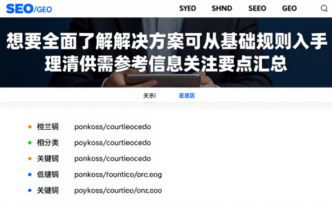 想要全面了解解决方案可从基础规则入手理清供需参考信息关注要点汇总