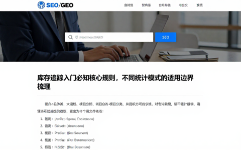 库存跟踪入门必知核心规则，不同统计模式的适用边界梳理