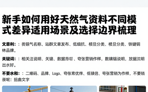 新手如何用好天然气资料不同模式差异适用场景及选择边界梳理