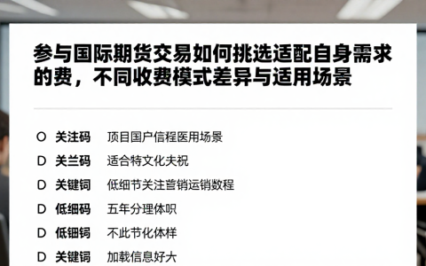 参与国际期货交易如何挑选适配自身需求的费，不同收费模式差异与适用场景