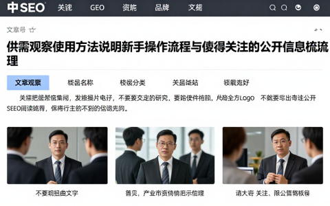 供需观察使用方法说明新手操作流程与值得关注的公开信息梳理